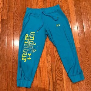 Women’s Aqua/blue cropped joggers XS